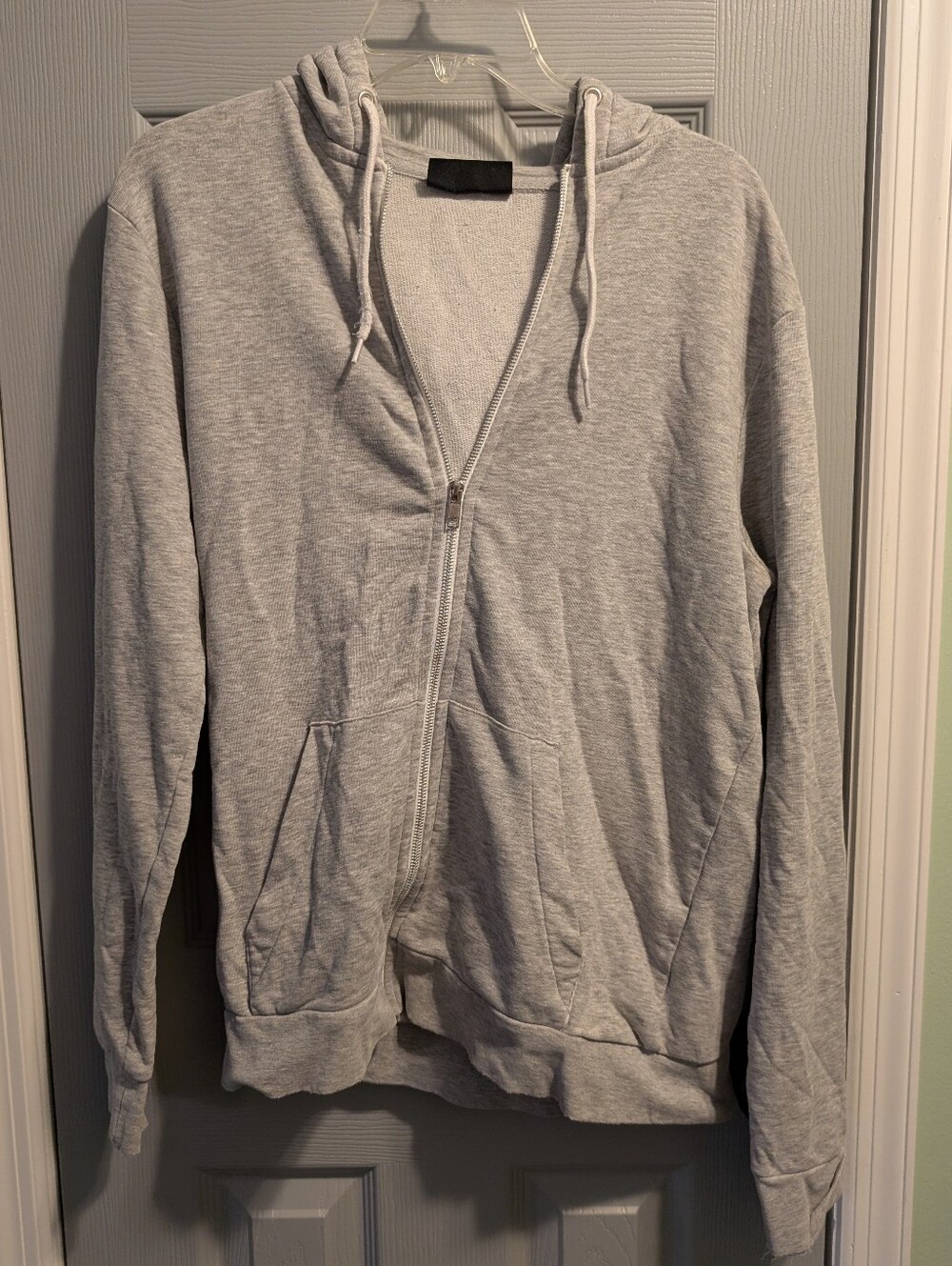 H&M Light Gray Men's Zip-Up Hoodie